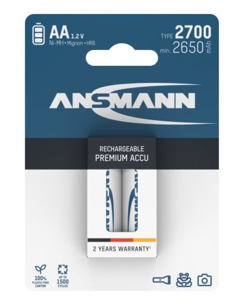 Μπαταρία NiMH Mignon AA τύπου 2700 (ελάχ. 2650 mAh)
