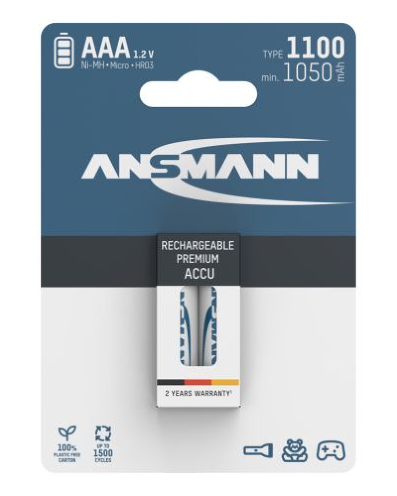 Μπαταρία NiMH Micro AAA τύπου 1100 (ελάχ. 1050 mAh)