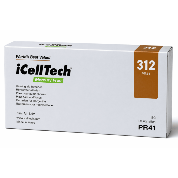 312DS (6άδα) Zinc Air Battery iCelltech