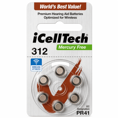 312DS (6άδα) Zinc Air Battery iCelltech