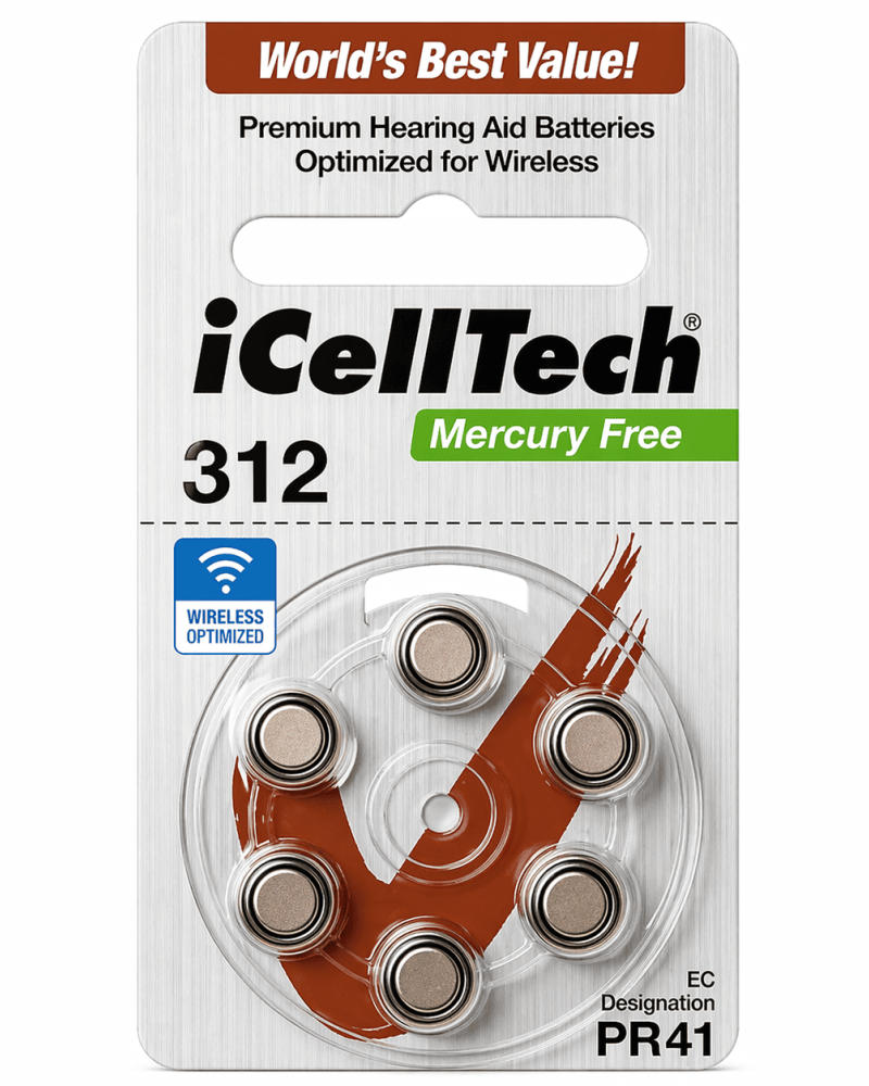 312DS (6άδα) Zinc Air Battery iCelltech