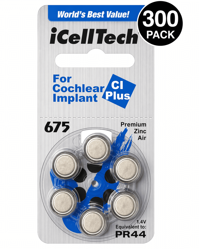 675CI Implant (6άδα) Zinc Air Battery iCelltech
