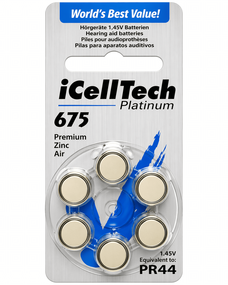 675DS (6άδα) Zinc Air Battery iCelltech