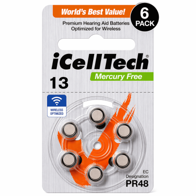 13DS (6άδα) Zinc Air Battery iCelltech