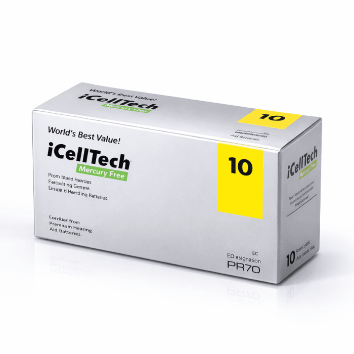 10DS (6άδα) Zinc Air Battery iCelltech