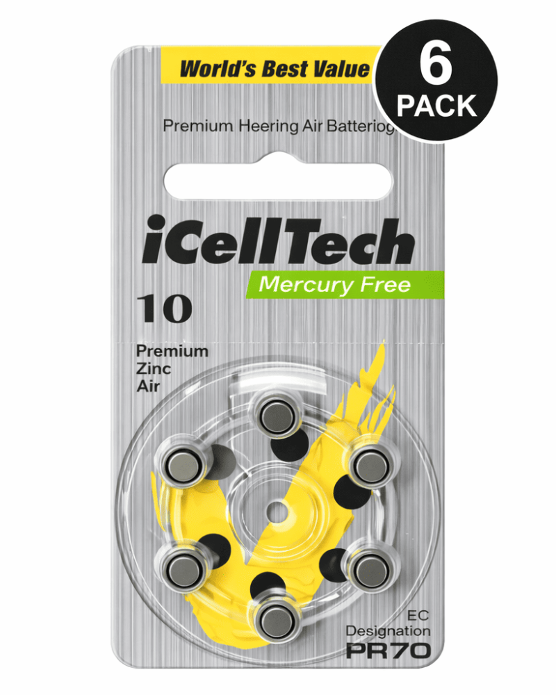 10DS (6άδα) Zinc Air Battery iCelltech