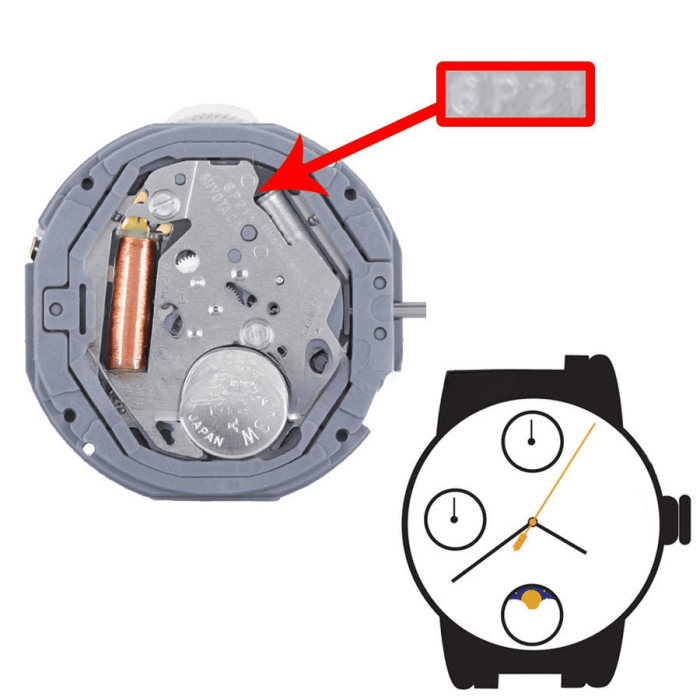 Μηχανή ρολογιού MIYOTA / CITIZEN 6P21-00A
