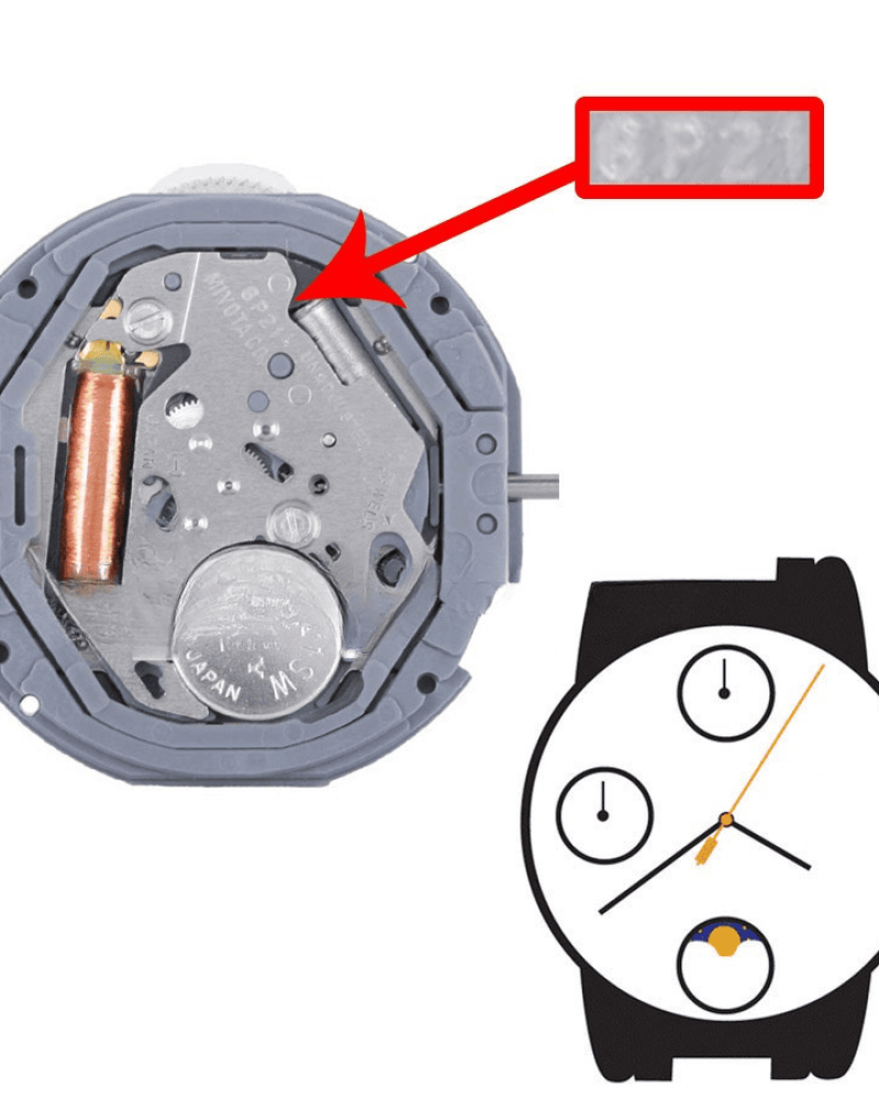 Μηχανή ρολογιού MIYOTA / CITIZEN 6P21-00A