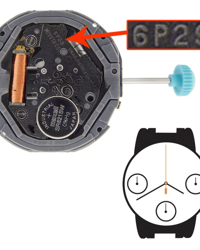 Μηχανή ρολογιού MIYOTA / CITIZEN 6P29